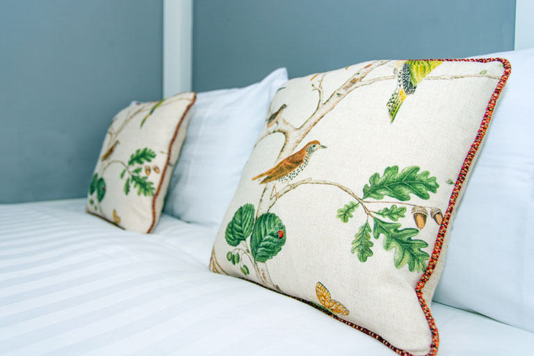 Some of our lovely bedding provided by Harriet Wright Interiors
