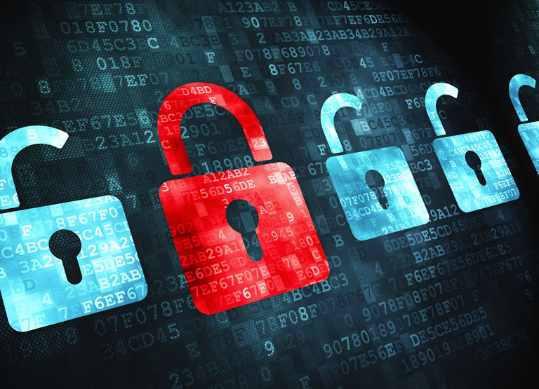 Photo of a digital padlock